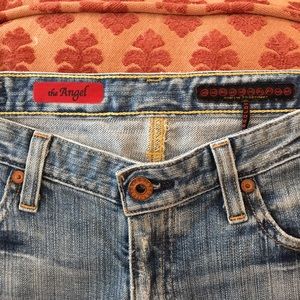 AG Angel Bootcut Distressed Jeans